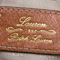 Pre Owned Ralph Lauren Tan Leather Hobo 