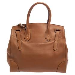 Pre Owned Ralph Lauren Brown Soft Leather Ricky 33 Tote