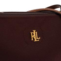 مملوكة مسبقًا حقيبة كروس رالف لورين نايلون عنابي