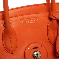 Pre Owned Ralph Lauren Brown Soft Leather Ricky 33 Tote