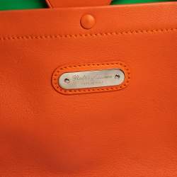 Pre Owned Ralph Lauren Brown Soft Leather Ricky 33 Tote
