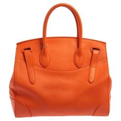 Pre Owned Ralph Lauren Brown Soft Leather Ricky 33 Tote