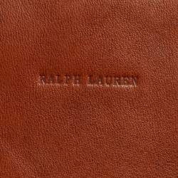 Pre Owned Ralph Lauren Tan Leather Mini Waist Bag
