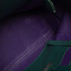 Pre Owned حقيبة رالف لورين ريكي جلد أخضر متوسطة