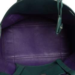 Pre Owned حقيبة رالف لورين ريكي جلد أخضر متوسطة