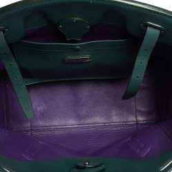 Pre Owned حقيبة رالف لورين ريكي جلد أخضر متوسطة