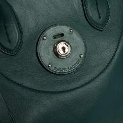 Pre Owned حقيبة رالف لورين ريكي جلد أخضر متوسطة