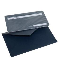 Pre Owned حقيبة كتف رالف لورين قلاب ستراب جلد لامع أزرق