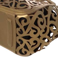 مملوكة مسبقًا حقيبة يد رالف لورين سكرول فاشيتا جلد ذهبي