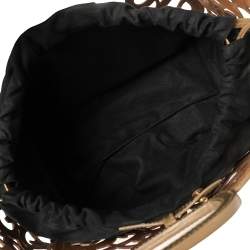 مملوكة مسبقًا حقيبة يد رالف لورين سكرول فاشيتا جلد ذهبي