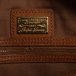 Pre Owned Ralph Lauren Brown Leather Tote