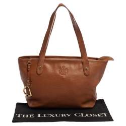 Pre Owned Ralph Lauren Brown Leather Tote