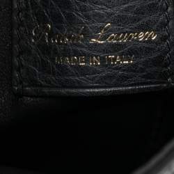 Pre Owned Ralph Lauren Black Leather Ricky Drawstring Bucket Bag