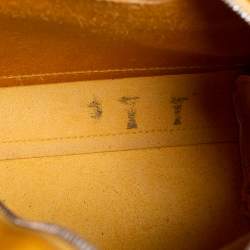 Pre Owned Ralph Lauren Mustard Leather Stirrup Boston Bag