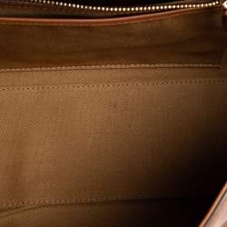 Pre Owned Ralph Lauren Brown Leather Tiffin 27 Top Handle Bag