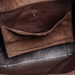 Pre Owned Ralph Lauren Brown Nubuck Leather Ricky Tote