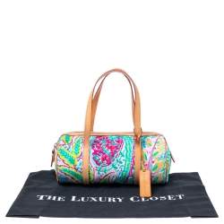 مملوكة مسبقًا Ralph Lauren Multicolor Floral Print Canvas Small Boston Bag