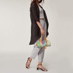 مملوكة مسبقًا Ralph Lauren Multicolor Floral Print Canvas Small Boston Bag