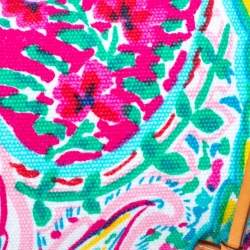 مملوكة مسبقًا Ralph Lauren Multicolor Floral Print Canvas Small Boston Bag