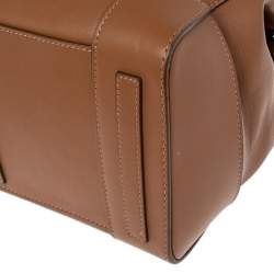 مملوكة مسبقًا حقيبة ساتشل رالف لورين ريكي جلد بني فاتح 