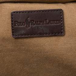 مملوكة مسبقًا Ralph Lauren Beige Canvas Logo Tote