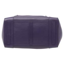 Pre Owned Ralph Lauren Deep Purple Leather Soft Ricky Shoulder Bag