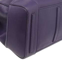 Pre Owned Ralph Lauren Deep Purple Leather Soft Ricky Shoulder Bag