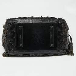 مملوكة مسبقًا حقيبة يد توتس رالف لورين فاشيتا جلد أسود