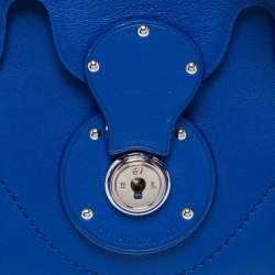 Pre Owned Ralph Lauren Blue Leather Ricky Crossbody Bag