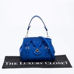 Pre Owned Ralph Lauren Blue Leather Ricky Crossbody Bag