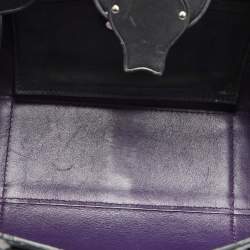 Pre Owned Ralph Lauren Black Leather Ricky 27 Satchel 