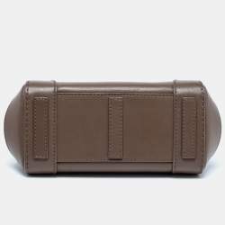 Pre Owned Ralph Lauren Dark Beige Leather Ricky Top Handle Bag