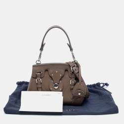 Pre Owned Ralph Lauren Dark Beige Leather Ricky Top Handle Bag