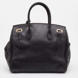 Pre Owned Ralph Lauren Black Leather Western Ricky Satchel