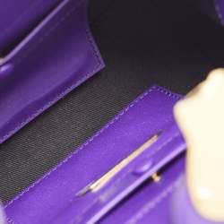 Pre Owned Ralph Lauren Purple Leather Ricky Crossbody Bag
