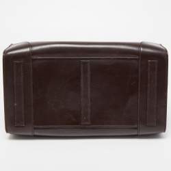 Pre Owned Ralph Lauren Dark Brown Leather Ricky 33 Tote
