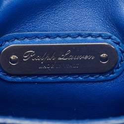 Pre Owned  Ralph Lauren Blue Leather Soft Ricky Tote
