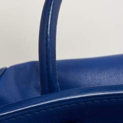 Pre Owned  Ralph Lauren Blue Leather Soft Ricky Tote
