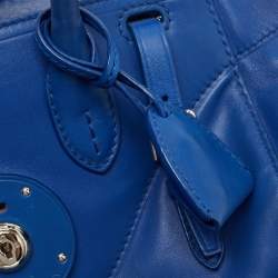 Pre Owned  Ralph Lauren Blue Leather Soft Ricky Tote
