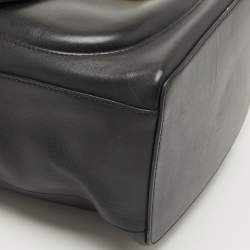 Pre Owned Ralph Lauren Black Leather Ricky Drawstring Bucket Bag