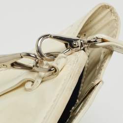 Pre Owned Ralph Lauren White Patent Leather Ricky 18 Crossbody Bag