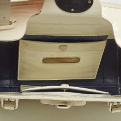 Pre Owned Ralph Lauren White Patent Leather Ricky 18 Crossbody Bag