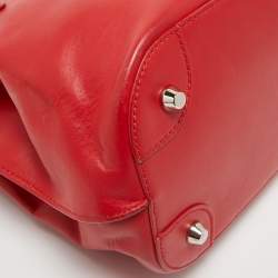 Pre Owned Ralph Lauren Red Leather Tote