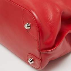 Pre Owned Ralph Lauren Red Leather Tote