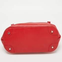 Pre Owned Ralph Lauren Red Leather Tote