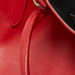 Pre Owned Ralph Lauren Red Leather Tote