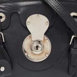 Pre Owned Ralph Lauren Black Leather Mini Ricky Tote