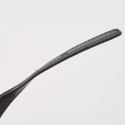 Pre Owned Ralph Lauren Black Leather Logo Embossed Flap Messenger Bag