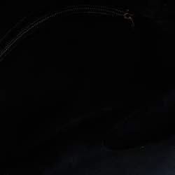 Ralph Lauren Black Python Flap Buckle Top Handle Bag