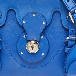 Ralph Lauren Blue Leather Mini Ricky Tote